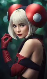 a woman is dressed in the character from the cartoon