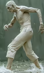 a model is posed for action with a baseball uniform