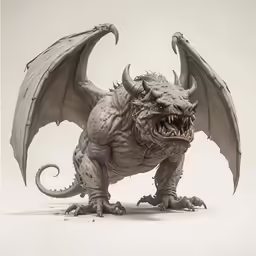 an adult creature with large fangs and sharp teeth
