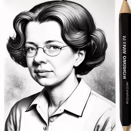 an illustrated portrait of dr ruth katz