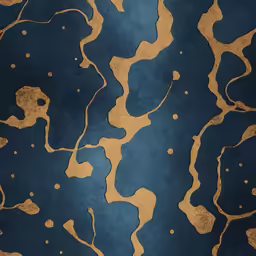 gold and blue abstract background with lots of dots