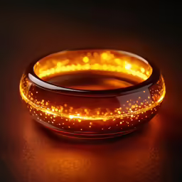 a glow bracelet with led inlays