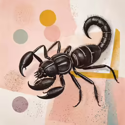 the black bug is standing on top of the wall