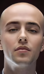 a man that has some kind of hair on his head