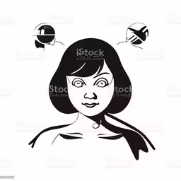 black and white picture of a woman