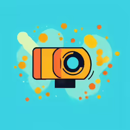 an image of a camera with bubbles on the screen