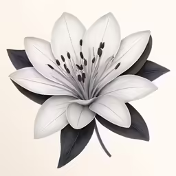 a black and white photograph of a large flower