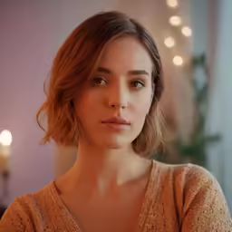 a young lady looking forward and into the camera