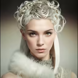 a young lady with a messy hair and an edgy look