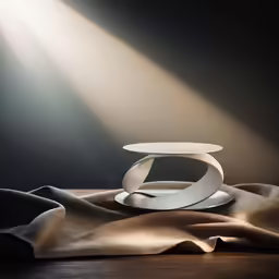 a table that has some light coming out of it