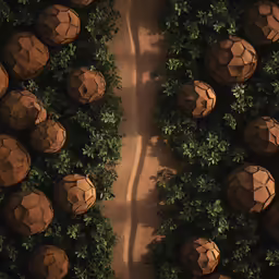 some strange looking balls in the bushes