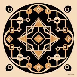 a picture of a decorative design in the middle of a round