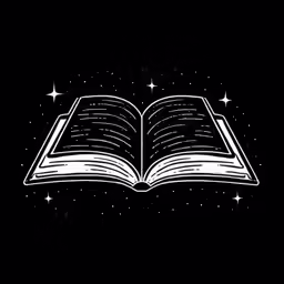 a book with stars over it is open