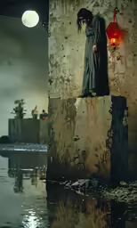 an image of a dark skinned person in a dirty room