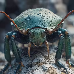 large bug standing on top of a tree branch