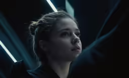 an image of a woman in the dark