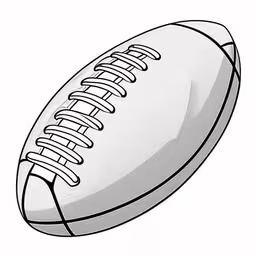 an illustration of a rugby ball that looks like the ball is falling down,an image of a football ball coloring page