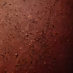 water drops on brown dirt and red ground