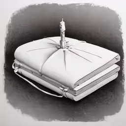 a book and a candle sitting on top of a book