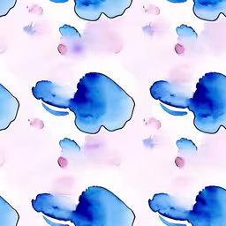 watercolor elephant silhouettes on white background