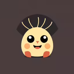 the egg shell with two horns is on a dark background