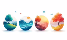 four painted eggs on top of each other