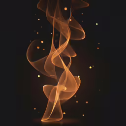 some yellow smoke that is in the air
