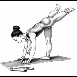 a woman doing a backbend while working on her stomach,a woman doing exercises on a yoga mat