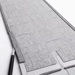 a close up of a drawing of a walkway