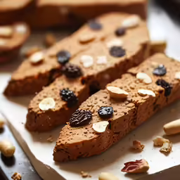 peanut butter and raisins granola bars made to look like a sandwich