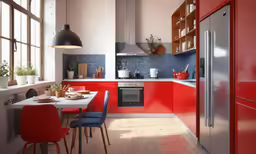 an image of an empty kitchen setting