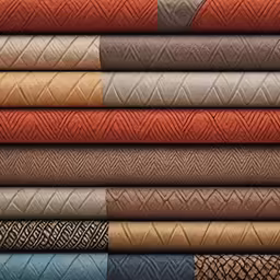 stack of fabric fabrics featuring the textured details