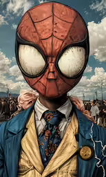 a drawing of a person in an elaborate suit and tie