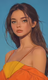 a beautiful young woman posing for a photo