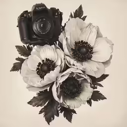 a bunch of flowers that are on a table