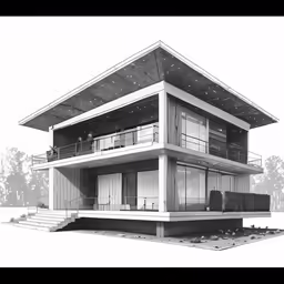 a large house sitting on top of a hill