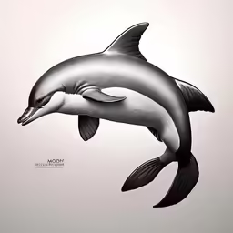 the dolphin is jumping into the water