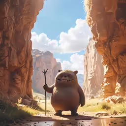 the character has been depicted in an animated movie