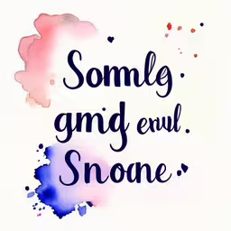 a painting with the words, some and evil snobe,a quote from a person that is in purple with the words, some guy and eru
