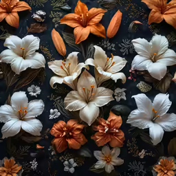 the flower pattern is similar to these flowers