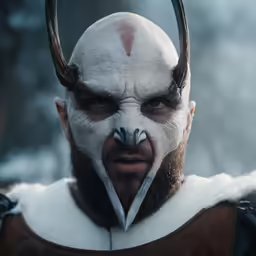 a person with horns and horns on his head