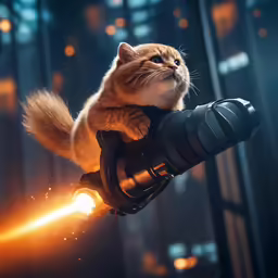 the cat is laying on the handle of the bicycle light