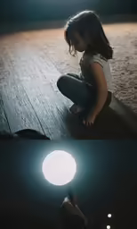 the lights in this photo make them glow and play with their fingers