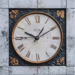 an image of a wall clock on a wall