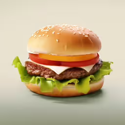a hamburger is shown with lettuce, tomato, cheese and sauce,a hamburger with lettuce tomato and ketchup
