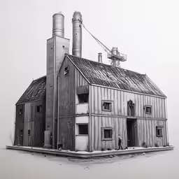 an old building is shown in this photo