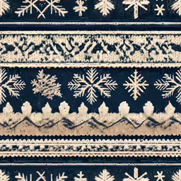 the snowflakes are all on top of the knit