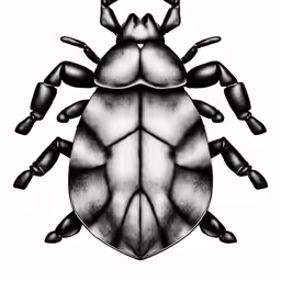 a bed bug on white background