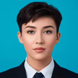 a close up shot of a person wearing a tie