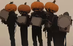 a group of people that have some kind of instrument
